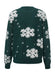 Pull à col roulé en polaire à motif flocon de neige années 1940