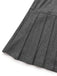 Robe plissée en cuir tricoté gris des années 1970