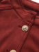 Veste courte en daim marron col montant des années 1980