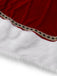 Ensemble robe en velours rouge pour Mme Claus des années 1930