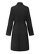 Robe unie col roulé et ceinture style avec poche années 1940