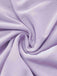 Robe asymétrique violette à volants et à une épaule en maille années 70