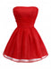 Robe bustier en tulle à paillettes et dos noué années 1960