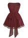 Robe bustier en tulle à paillettes et dos noué années 1960