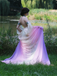 Robe Cosplay Padmé Amidala Star Wars Dégradé Violet