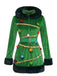 Robe verte à capuche en forme de sapin de Noël Années 1950 - 2