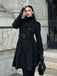 Manteau slim à revers couleur unie des années 1950
