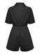 Combishort unie à lacets et col chemise des années 1950
