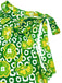 Haut sans manches à col noué et motif floral des années 1960
