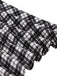 Robe trapèze noire à col ras du cou et patchwork des années 1950