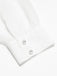 Chemisier blanc manches bouffantes col rond en satin années 40