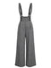 Pantalon salopette boutonné à carreaux Glen vert des années 40