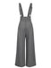 Pantalon salopette boutonné à carreaux Glen vert des années 40