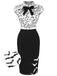 [Prévente] Robe violette coupe ajustée ceinture col montant et motif œil façon Halloween années 60