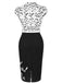 [Prévente] Robe violette coupe ajustée ceinture col montant et motif œil façon Halloween années 60