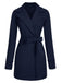 Manteau d'hiver ceinturé à revers des années 1960
