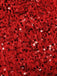 Robe bandeau rouge à paillettes et bordure en peluche des années 1960