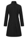 Manteau à revers et col montant uni des années 1960