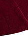 Robe sirène rouge foncé à col bénitier pailleté des années 1930