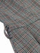 2PCS robe à carreaux et chemisier en satin années 40