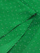Robe à pois rouge et verte de Noël des années 1950