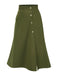 [Prévente] Jupe fendue à boutons vert olive des années 40