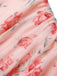 Robe sirène en maille de soie rose des années 1930