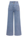 Jean bleu à jambe large avec boutons des années 40