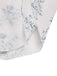 Robe bleue à volants et épaules dénudées motif floral des années 1930
