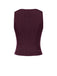 2PCS Gilet à rayures fines gris foncé et jupe plissée des années 60