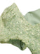 Robe verte à petites fleurs col cœur des années 1940