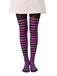 Collants vintage à rayures contrastées