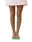 Collants vintage à rayures contrastées