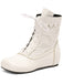 Bottes à lacets brodées vintage avec talon intérieur