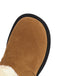 Bottines d'hiver à bout rond et nœud orné de peluche