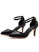 Chaussures à talons aiguilles en cuir à bout pointu