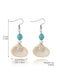 Boucles d'oreilles pendantes en forme de queue de sirène