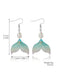 Boucles d'oreilles pendantes en forme de queue de sirène