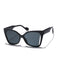 Lunettes de soleil vintage à monture carrée en plastique
