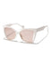 Lunettes de soleil vintage à monture carrée en plastique