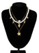 Collier chaîne superposée en perles coquillages et étoiles de mer