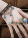 Bracelet vintage gothique en dentelle de vigne rose avec anneau en cristal