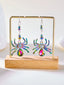 Boucles d'oreilles araignées colorées d'Halloween