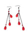 Boucles d'oreilles pendantes gothiques en forme de goutte d'eau