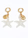 Or Vacation Style Étoile de Mer Boucles d'Oreilles 2