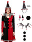 Ensemble d'accessoires cosplay chapeau conique clown d'Halloween pompon fourrure