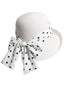 Chapeau de paille à nœud papillon et ruban à pois