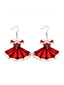 Boucles d'oreilles pendantes en acrylique en forme de robe de princesse