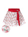 Cache Maillot rouge cerise à lacets années 1950
