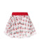 Cache Maillot rouge cerise à lacets années 1950